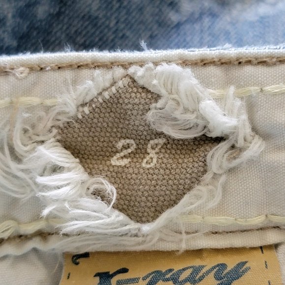 X-Ray Rainbow Embroidered Distressed Flare Denim Jeans - Picture 14 of 16